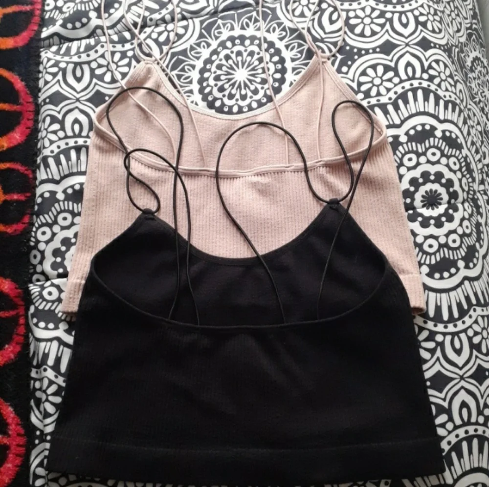 2 Ribbed Bralettes - Picture 2 of 5